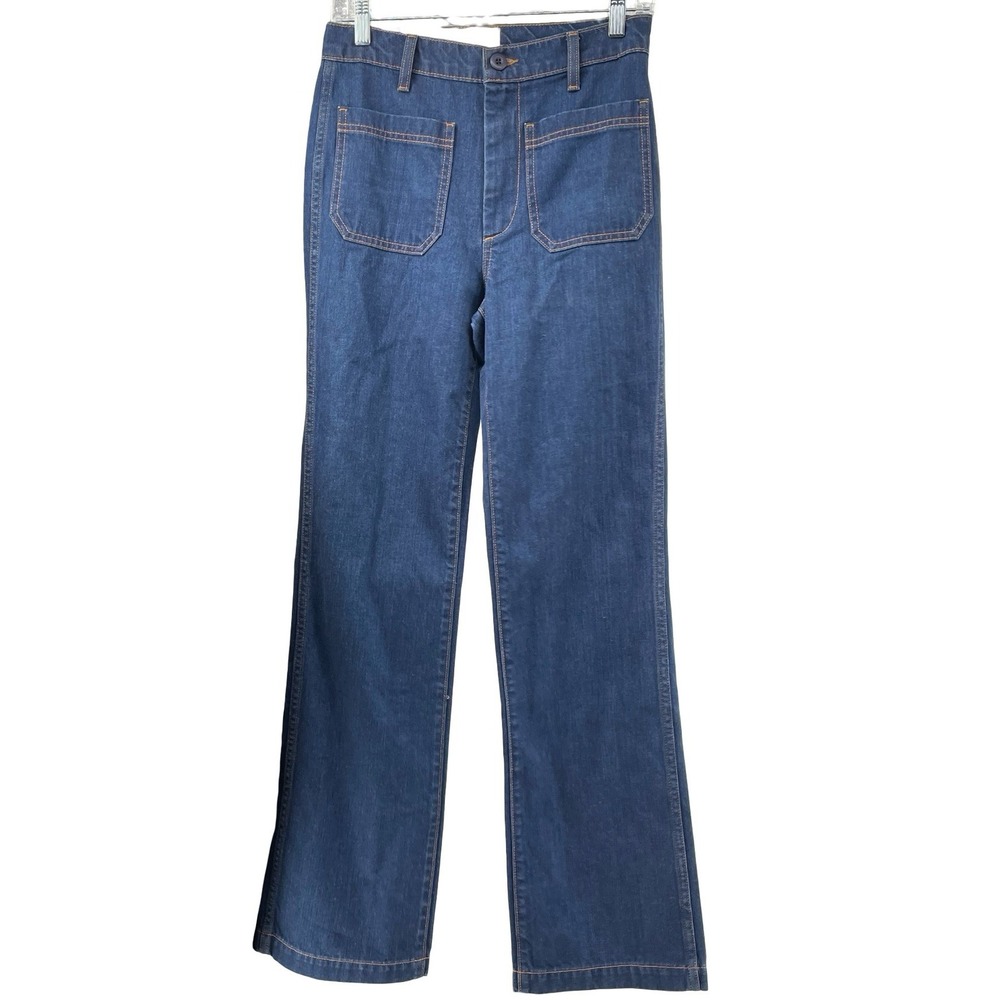 DOEN Women's Jeans Maritime Mid Rise Indigo Denim Sample Size 26